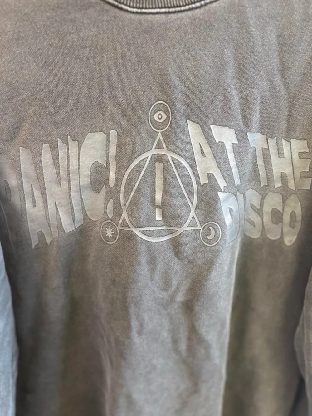 Charcoal Graphic Crewneck Sweater